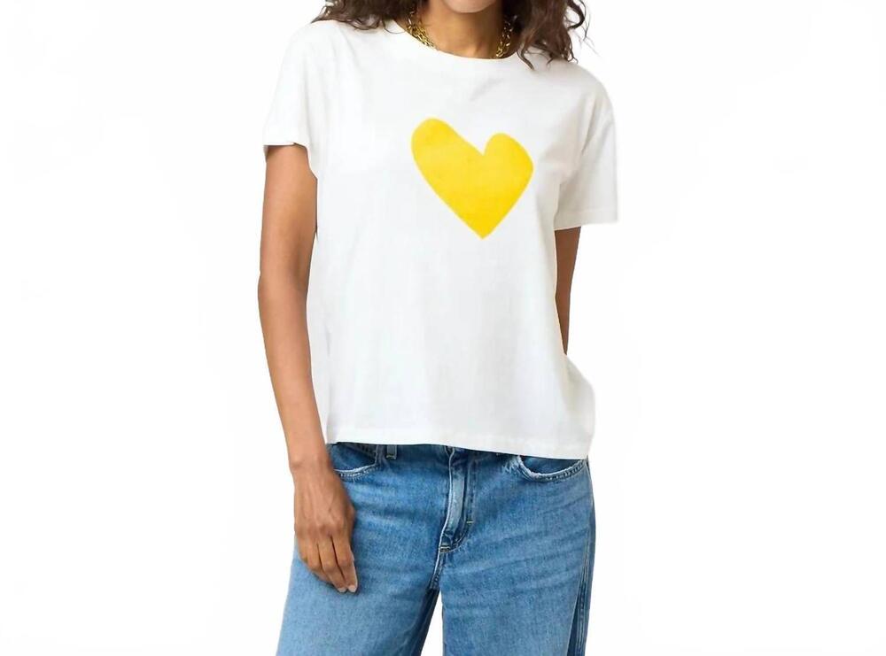 NEW KERRI ROSENTHAL women's suke tee in yellow